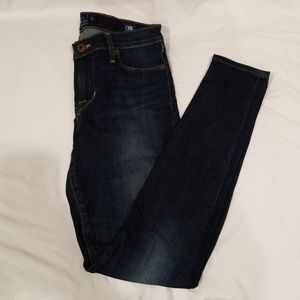 Dark straight legged Lucky Brand jeans